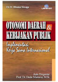 Image of Otonomi Daerah & Kebijakan Publik